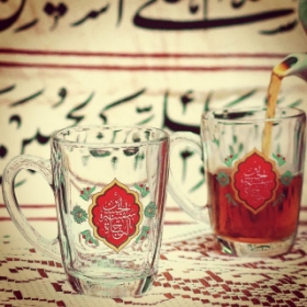 استکان دسته دار طرح الحسین سفینه النجاه/ بسته 6 عددی