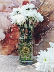 صور زهرية بلورية مزیّن بعبارة يا أبا صالح المهدي مناسبة للنصف من شعبان | متجر دیدار