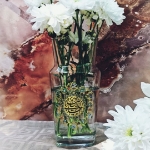 نموذج زهرية بلورية مزیّن بعبارة يا أبا صالح المهدي| متجر دیدار