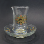 أفضل تصميم لأكواب شاي زجاجیة مزينة بعبارة يا علي بن الحسين السجاد